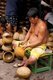 Thailand: Shaping a monk's alms bowl at Ban Baat (Monk's Bowl Village) in the heart of Bangkok